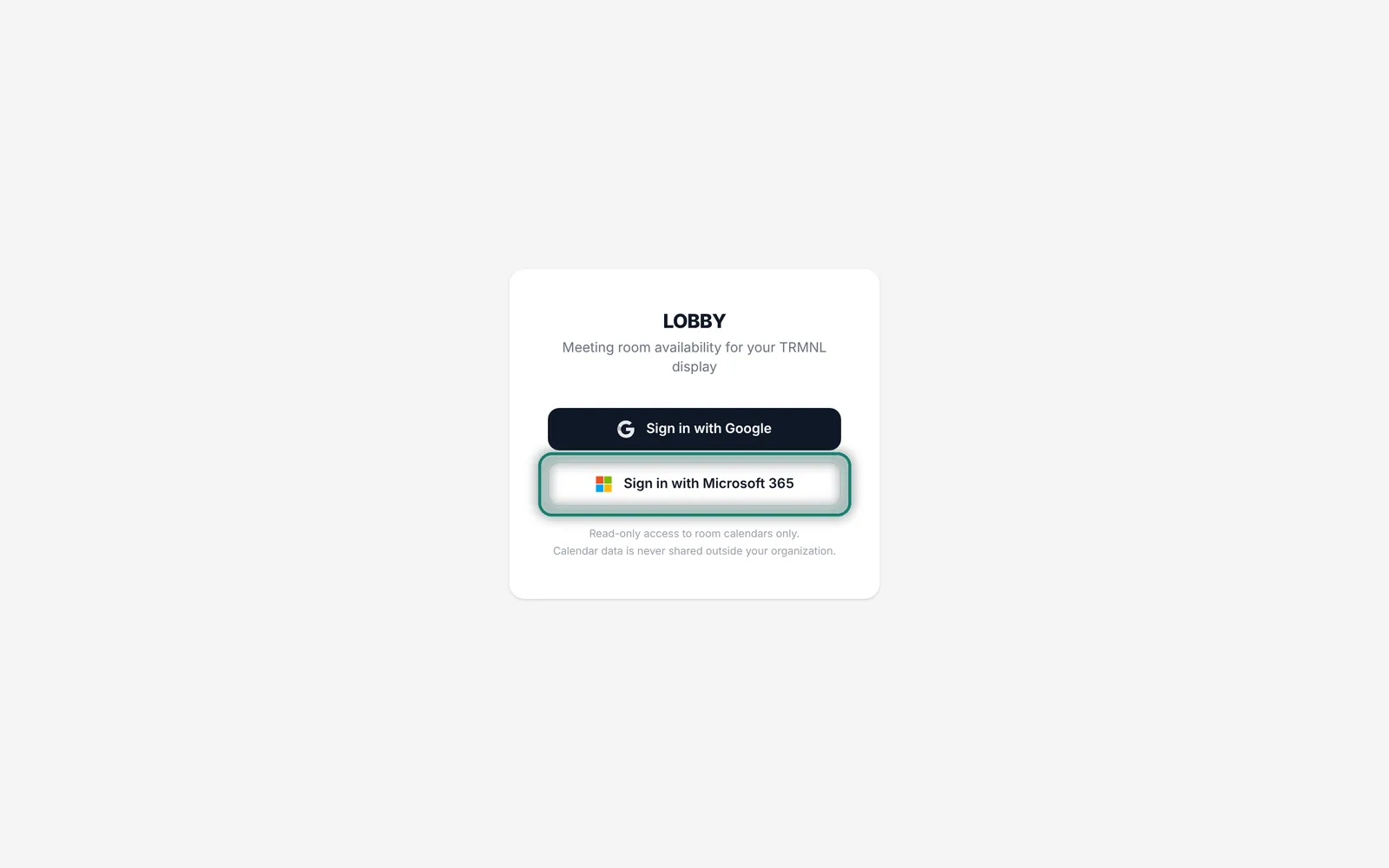 Sign in with your Google Workspace or Microsoft 365 work account.